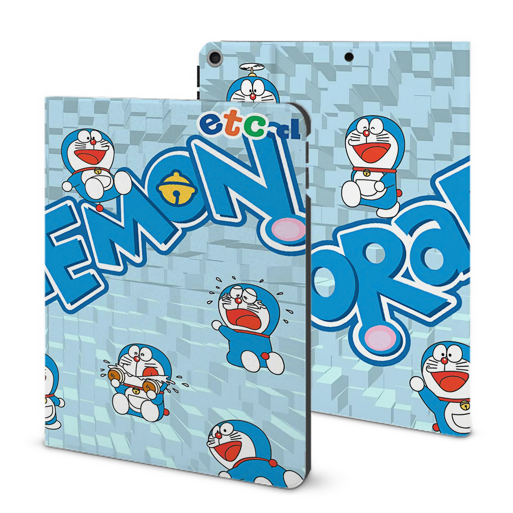 （画像用） ドラえもん Doraemon IPad ケース ブック型 PUレザー TPU 耐衝撃 軽量 薄型 ペン収納なし 全面保護 IPad 各モデル対応